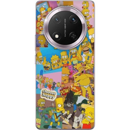 Kompatibel Mobilcover til Honor Honor Magic7 Lite The Simpsons Collage Retro Cartoon Pop Art