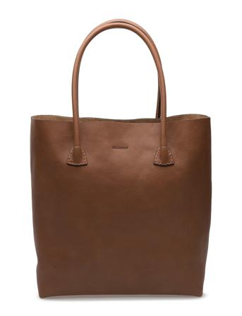 Elsa Plain Tote Shopper Väska Brun Decadent