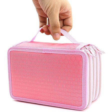 72 rum 4-lags lynlås penalhus med håndtag, Oxford stof