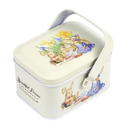 Tegneserie Blikdåse, Sød Firkantet Slik- og Chokoladekagedåse, Gaveæske, Bærbar med Låg til Børn, Dekorationer til Baby Shower