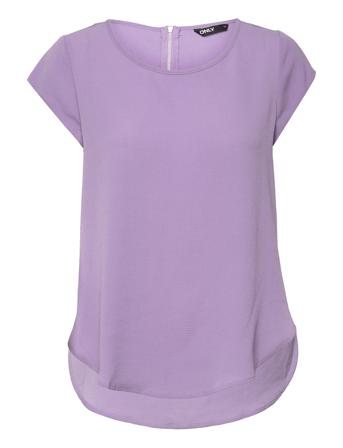 Onlvic S/S Solid Top Ptm Purple ONLY
