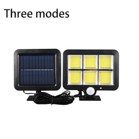 Solcelle Væglamper - Udendørs Sikkerhedslys med Bevægelsessensor og 3 Lystilstande