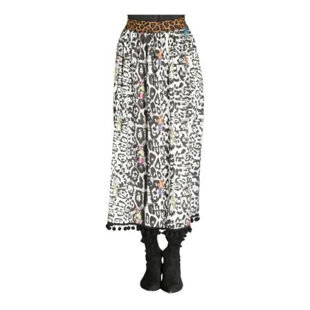 5Progress Midi Skirts Hvid, Dame