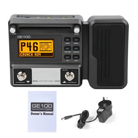 Guitar MultiEffects Pedal med 180 s Loop-optagelse Touch High Light LCD-skærm