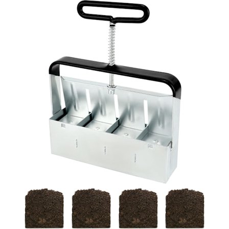 5cm Frøpresse, Jordblokkverktøy, Komfortabel for Planting, Omplanting, Drivhus