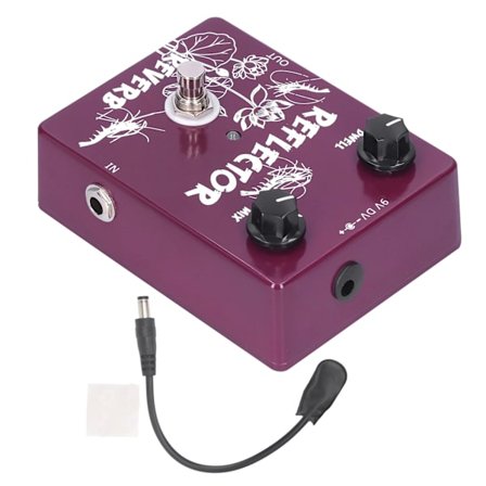 Spring Reverb Pedal Elgitarr Reflektor Effekt Aluminiumlegering Skal CP44