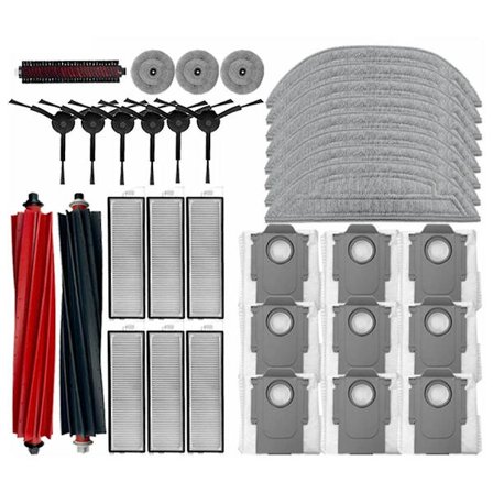 til S8 MaxV Ultra Robot Støvsuger Tilbehør Hoved Sidebørster Moppeklude HEPA Filtre Reservedele-Perfet