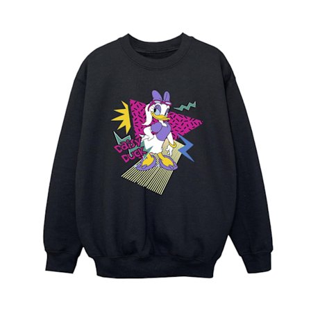 Disney Boys Daisy Duck Cool Sweatshirt 7-8 år Svart