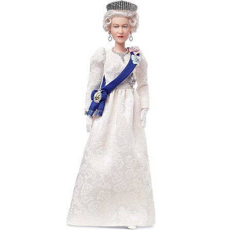 Docka Leksak Ornament Queen Elizabeth II Samlarobjekt Hem Dekoration