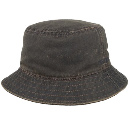 Stetson - Brown - bucket - Hat - Ef Co/Pes Brown Bucket - Hatstore