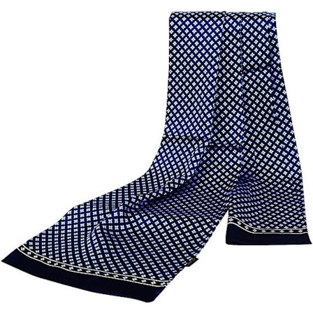 Miesten huivi, silkkihuivi miehille, muotilahja miehille, kaksinkertainen la