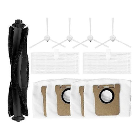 Kompatibel med Ultenic T10 Pro Huvudborste Sidoborste Hepa Filter Dammpåse Tillbehör Ersättningsreservdelar