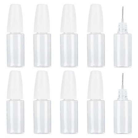 20 stk. præcisionsspids applikatorflasker, 10 ml/0,34 oz dispenseringsnålflaske PET tom limflaske