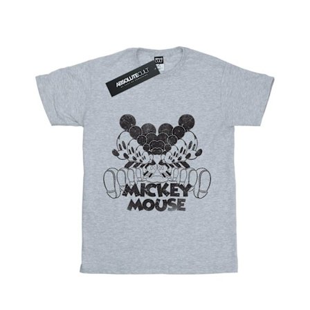 Disney Girls Mickey Mouse Mirrored Bomull T-shirt 12-13 År S