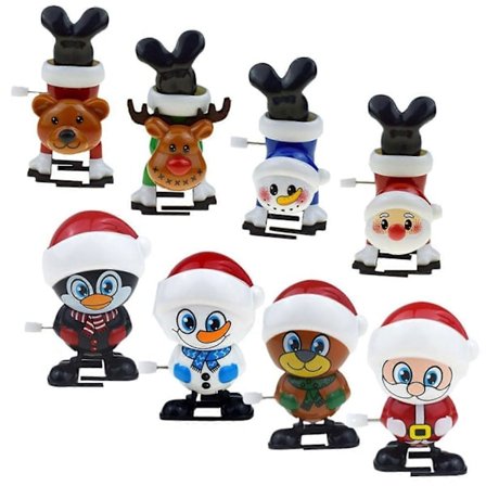 Joulun vedettävä kävelevä Joulupukki-lelu, kompakti, söpö, juhlava koriste lasten leikkiaikaan [HK]