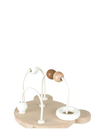 Bambam Bambam - Eco Friendly Wooden Bear Labyrinth - 8Cm - Multi/patterned - ONE SIZE