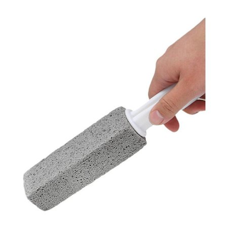 Toalett rengjøring pimpstein med ekstra langt ergonomisk håndtak, pimpstein toalett rengjøringsverktøy for å fjerne hardtvannsflekker fra toalett