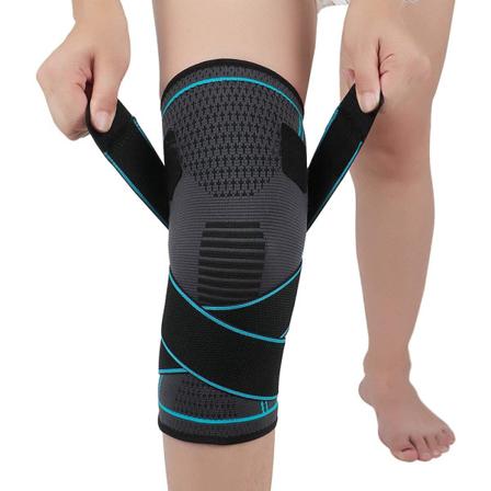 Knestrømper for knesmerter, blå, XL