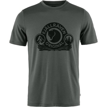 Fjällräven Men's Abisko Wool Classic Top in Basalt | Size: Medium