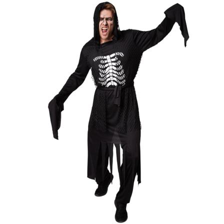 Tectake Maskeraddräkt Vålnad Black M