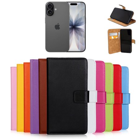 Iphone 17 pung etui pung etui skal sort -