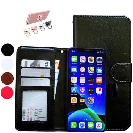 iPhone 11 Pro - PU nahkainen lompakkokotelo Brun