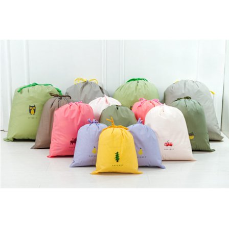 8 st vattentäta dragsnöre påsar PE plast hopfällbar sport Hom