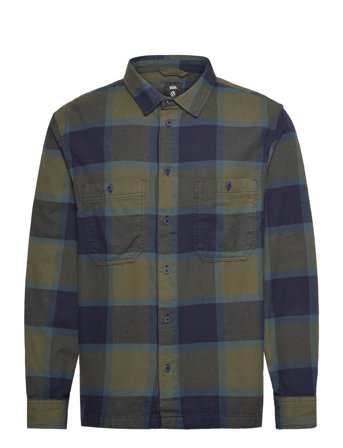 VANS Larkspur Plaid Flannel - Khaki green - M