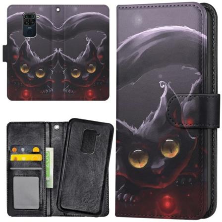 Xiaomi Redmi Note 9 - Lompakkokotelo/Kuoret Musta Kissa