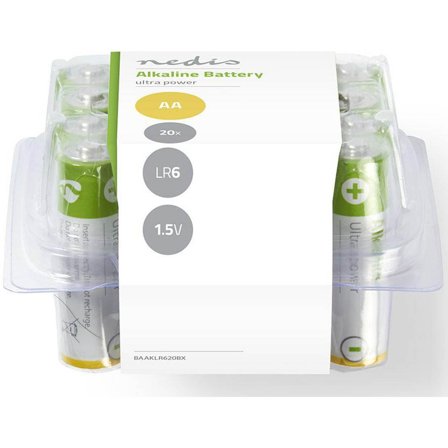 Nedis - Batteri Batteri AA | 1.5 V | 20 st