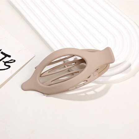Duck Billed Hårklemmer Dame BEIGE