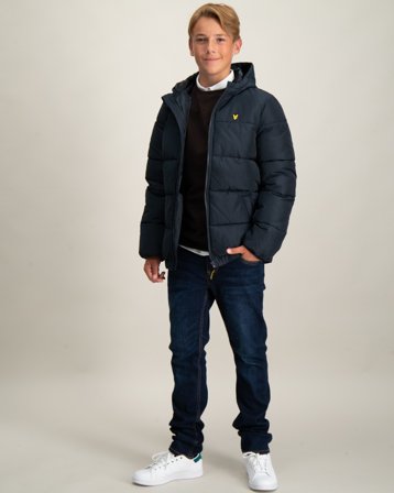 Lyle & Scott Quilted Puffer Coat Blauw Jassen Jongens - Kids Brand Store