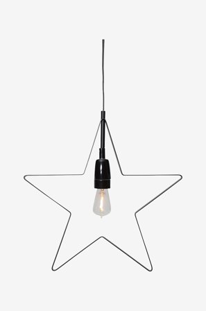 Jotex - Stjerne på fot i metall Orbit Svart - Kjøp Julestjerner hos Jotex