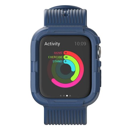 Apple Watch Series 5 44 mm klockarmband i silikon - Blå