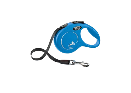 Flexi - Rullebånd New Classic Tape, 3m, XS, maks 12kg, Blå - Hund - Halsbånd - ZOO.no
