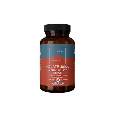 Terranova Folate Methylfolate 400ug 50 kaps., Helse & Madvarer, Kosttilskud Til Gravide, Vitaminer Til Gravide