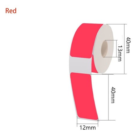 Självhäftande thermal etikett Thermal etikett klistermärke Papper RÖTT