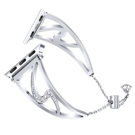 Apple Watch Series 4 40mm S-Format klockband av stål - Silver