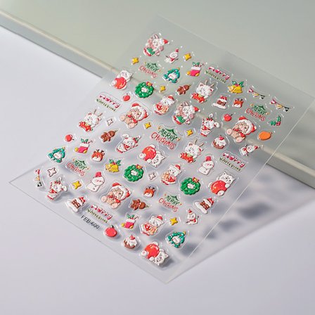 #3 kpl kissan kynsikuviotarroja#