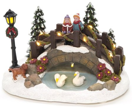 Konstsmide 4204-000 Dekorationsbelysning fiberoptisk bro, över damm, Belysning