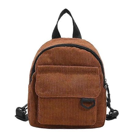 Mini Rygsæk til Kvinder, Mode Ensfarvet Fløjl Lille Enkel Casual Rejse Stor Kapacitet Holdbar Skoletaske til Kvinder