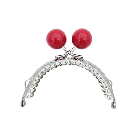 Handväska Ram Kysslås Handväska lås Ram RÖD RÖD