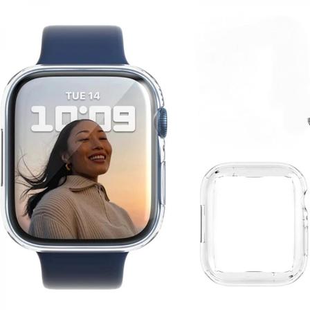 Etui for Apple Watch Series 6 /Se/5 44mm skjermbeskytter Iwatch Total beskyttende etui TPU HD klar ultra-tynn deksel