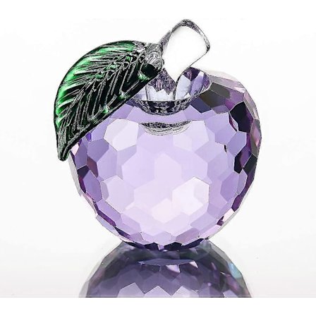 Kristalläpple Pappersvikt Konstglas Frukt Samlarföremål Figurer Presenter Till Alla Hjärtans Dag Presenter Hem Bröllop Dekoration Ornament