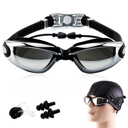 Svømmebriller med anti-duggbelegg, UV-beskyttelse, Premium svømmebriller for voksne