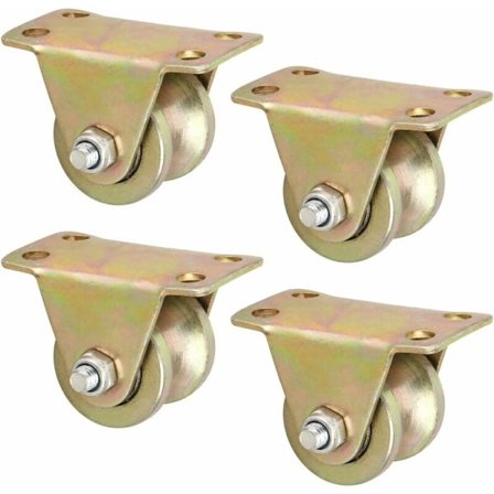 Sett med 4 (2in/50mm) Industrielle Groove Wheel Directional Wheel Rig