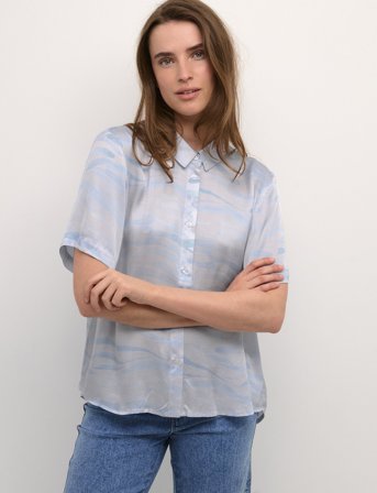 Karen By Simonsen Ineskb Ss Shirt - Blue - 34
