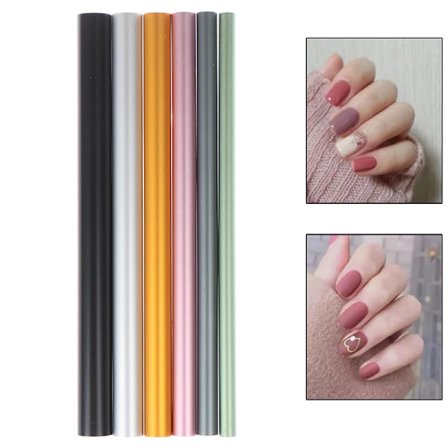 6 st/set Fransk Nagelspets UV Gel Manikyrverktyg Konstgjord Form Byggare Akrylspetsar C Kurva Formande Böjande Pinnar Rör