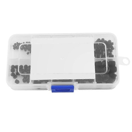 240 Insexskruv Sortiment Allen Huvud Insex Set Ställskruv Lådsats DIN916 M3-M8