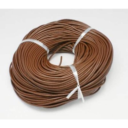 5 meter läderrem 2 mm. tjock , 4 färg val.